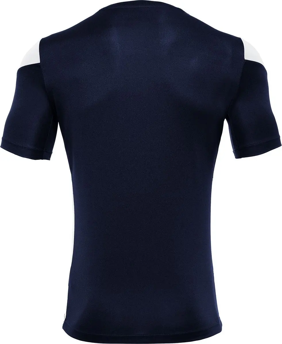 Macron Polis Shirt Korte Mouw Heren - Marine/Wit L