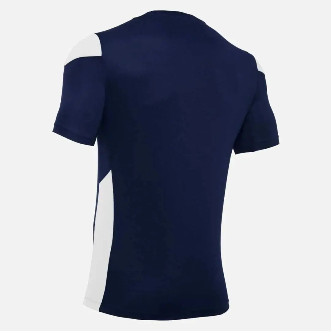 Macron Polis Shirt Korte Mouw Heren - Marine/Wit L
