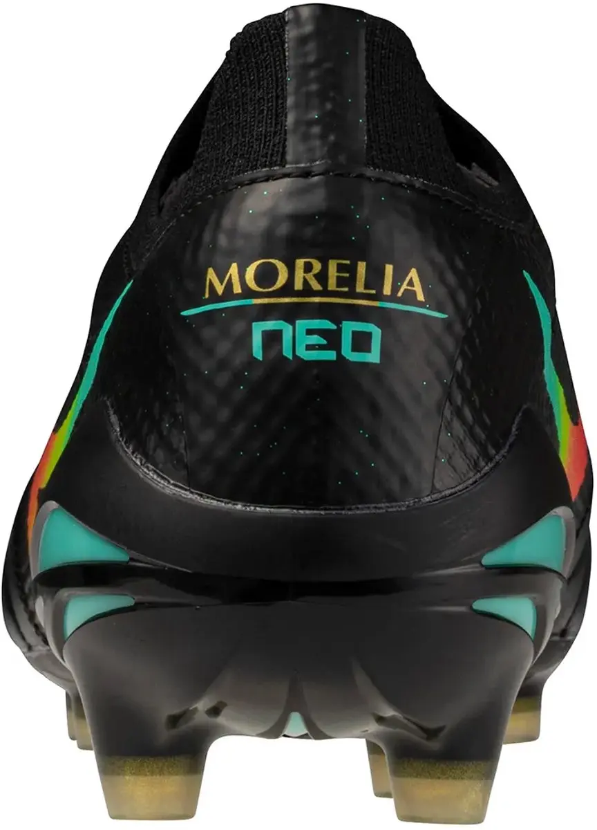 Mizuno Morelia Neo V β Elite Voetbalschoenen 39 - Zwart/Lava Orange