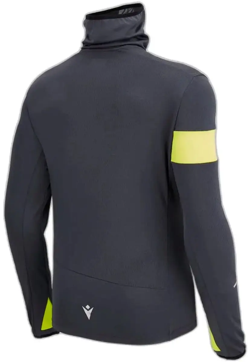 Macron Edgar Sweatshirt - S - Grijs/Neeongeel