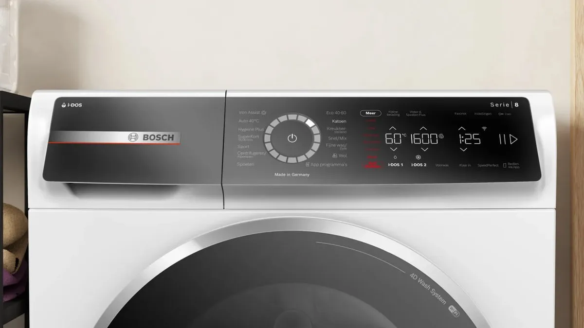 Bosch Serie 8 WGB256A7NL Wasmachine 10kg 1600rpm - Wit - afbeelding 6 van 6