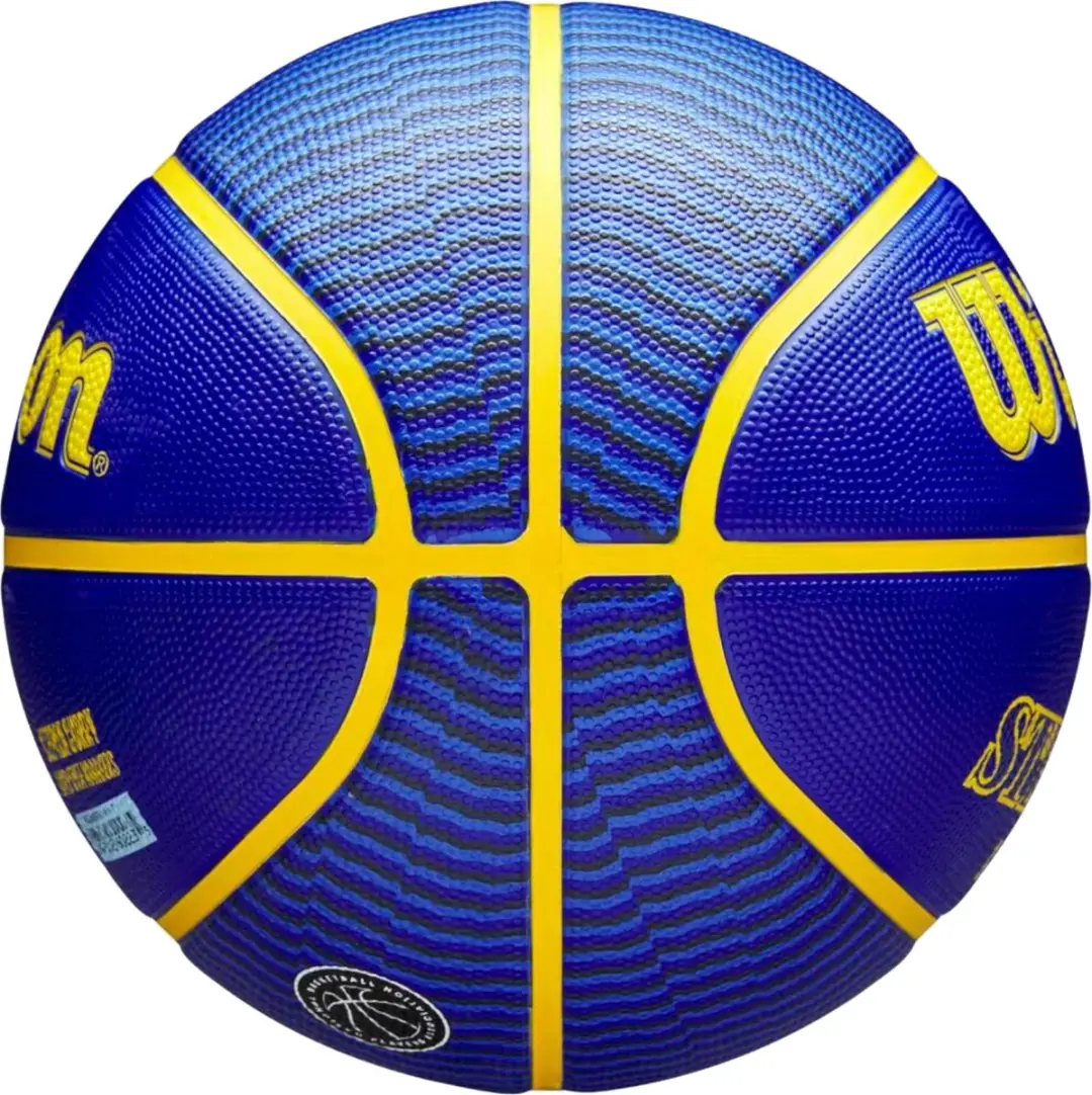 Wilson NBA Stephen Curry Basketball Maat 7 - Blauw/Geel