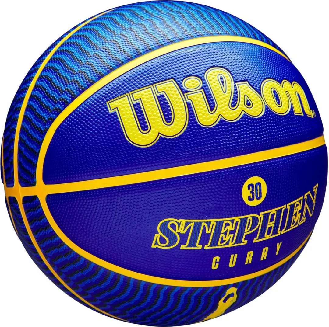 Wilson NBA Stephen Curry Basketball Maat 7 - Blauw/Geel