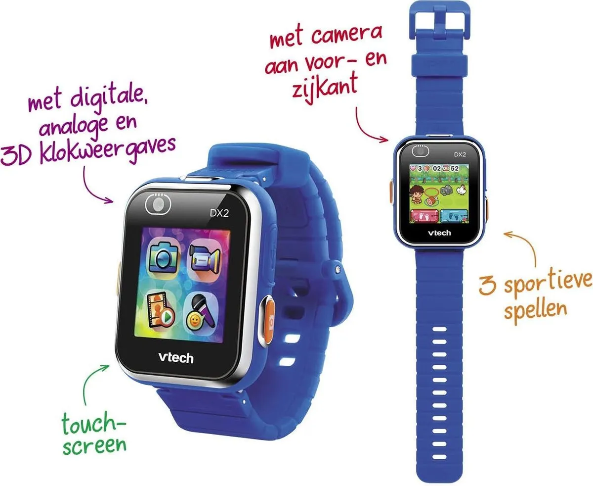 VTech KidiZoom DX2 Smartwatch - Blauw