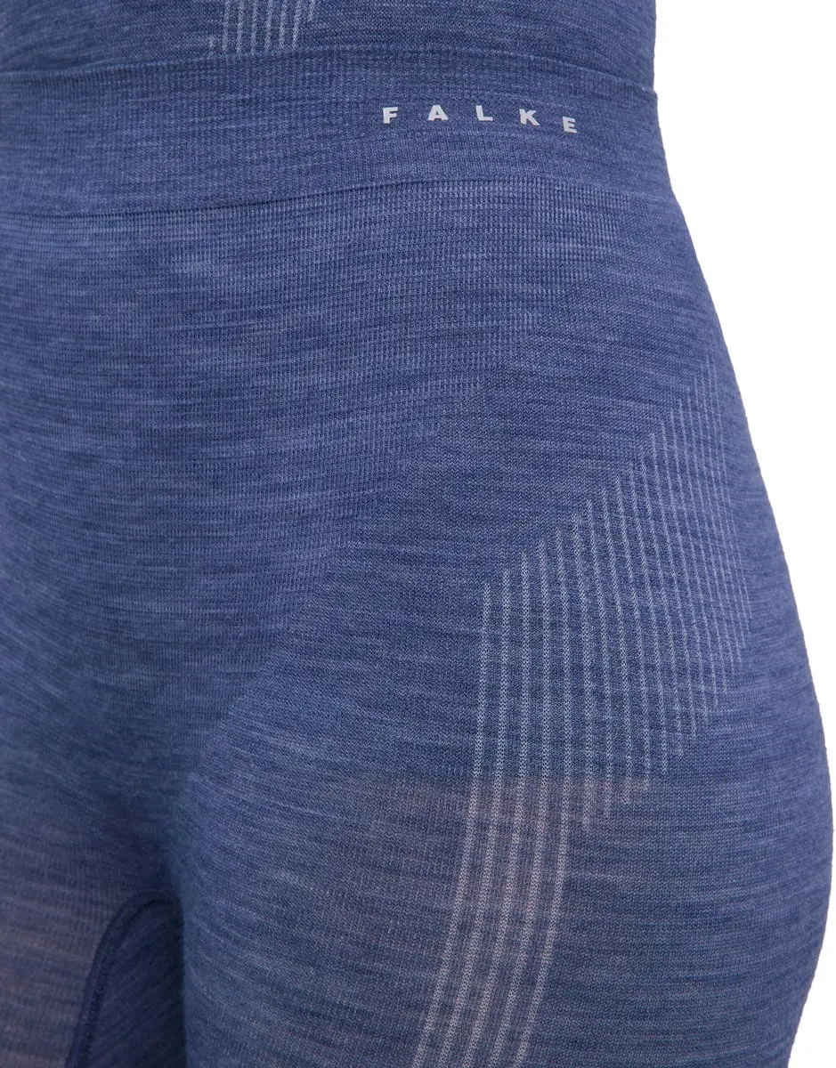 Falke Wool-Tech Long Tights 33313 - Dames L - Blauw