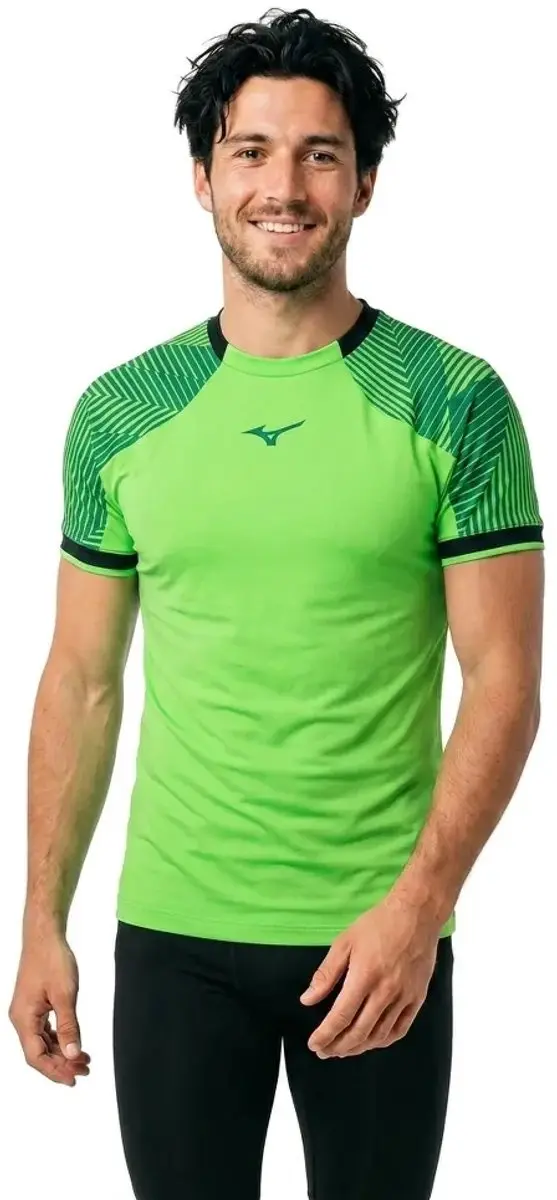 Mizuno Stargazer Shadow T-shirt - 2XL - Glowing Apple