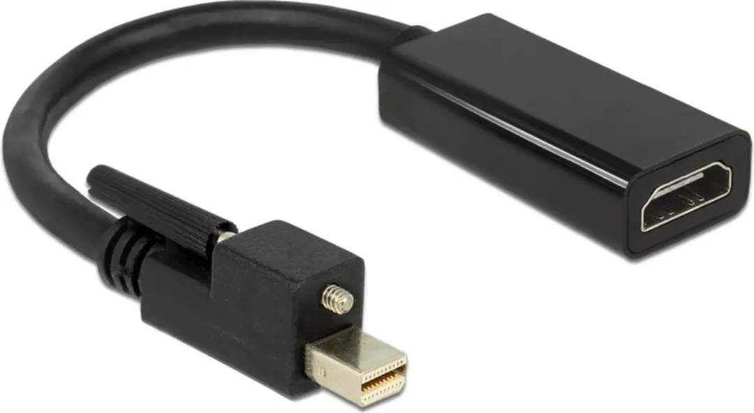Delock Mini DisplayPort 1.2 naar HDMI 1.4 Adapter 4K 30Hz - 0,2m - Zwart - afbeelding 6 van 6