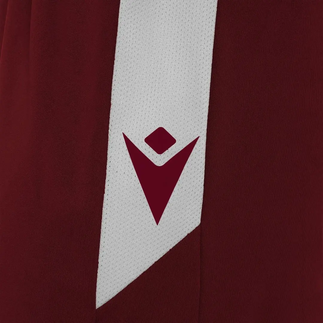 Macron Tempel Short Kinderen 140 - Bordeaux/Wit