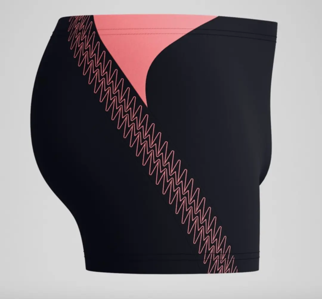 Speedo ECO+ Hyper Boom Splice Zwemboxer Heren - 3XL - Zwart/Koraalrood