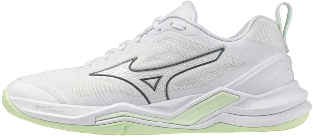 Mizuno Wave Stealth Elite Dames Schoenen - 39 - White/Aqua Gray