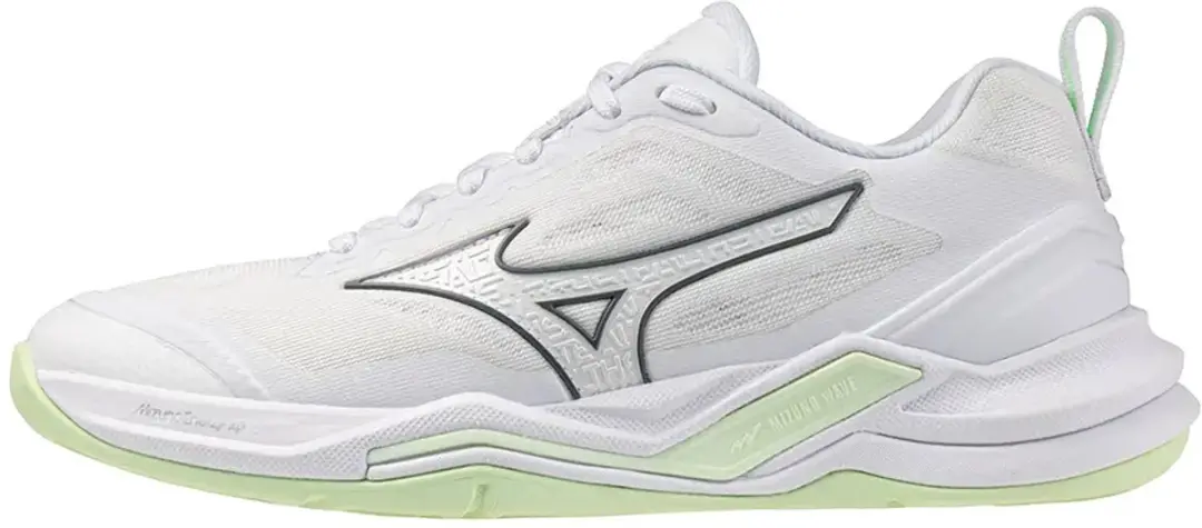Mizuno Wave Stealth Elite Dames Schoenen - 39 - White/Aqua Gray