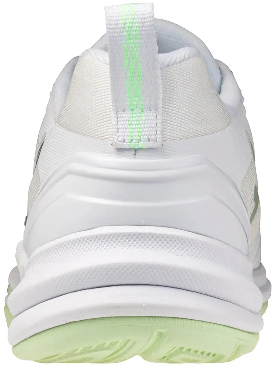 Mizuno Wave Stealth Elite Dames Schoenen - 39 - White/Aqua Gray