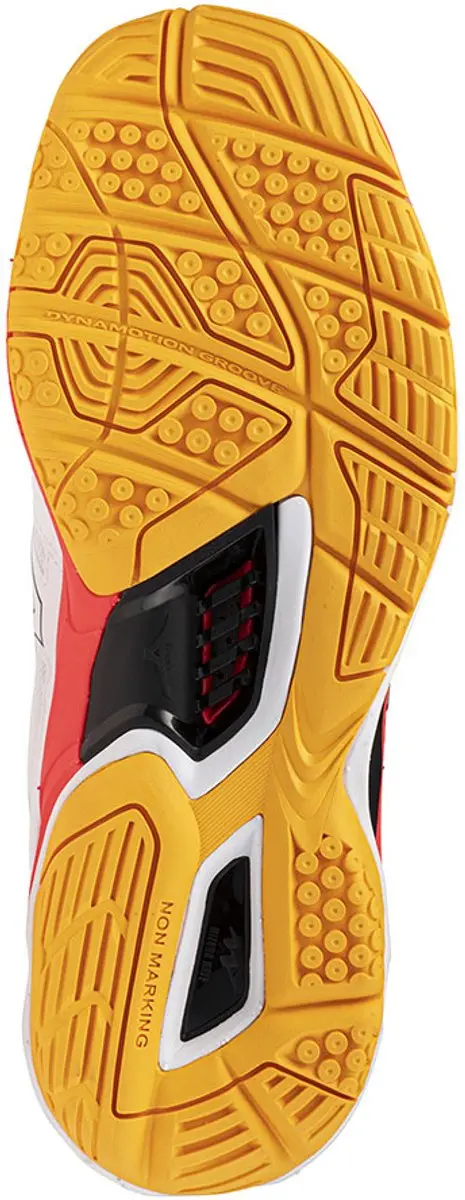 Mizuno Wave Phantom 3 Indoorschoenen 44.5 - wit/oranje/rood/grijs