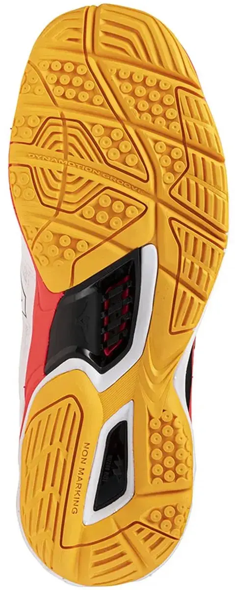 Mizuno Wave Phantom 3 Indoorschoenen 44.5 - wit/oranje/rood/grijs
