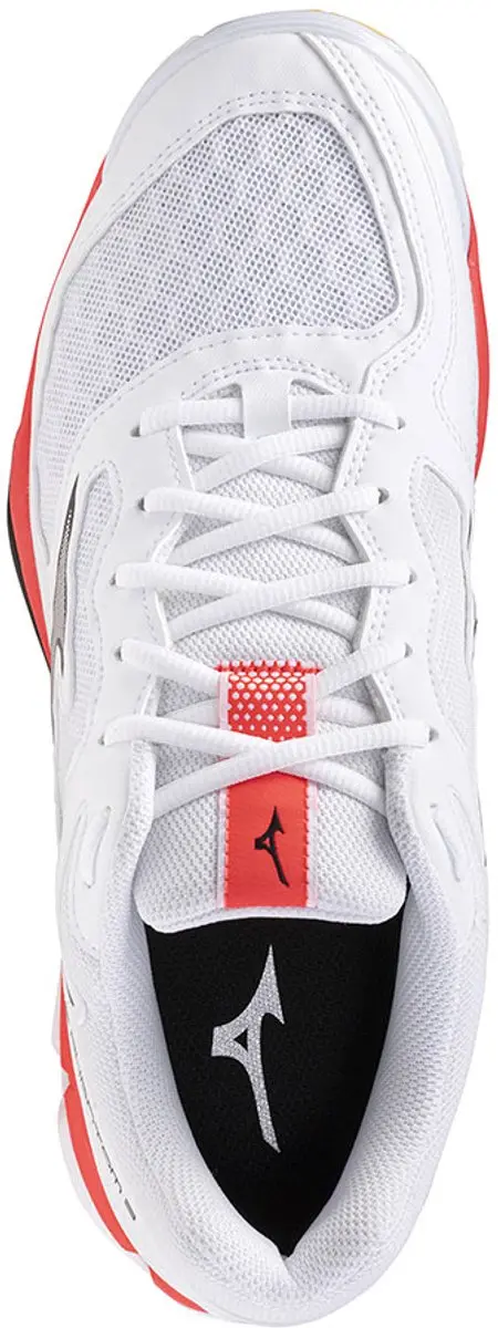 Mizuno Wave Phantom 3 Indoorschoenen 44.5 - wit/oranje/rood/grijs - afbeelding 6 van 6