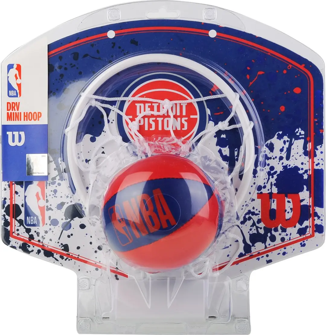 Wilson Team Mini Hoop NBA Pistons Set - Veelkleurig