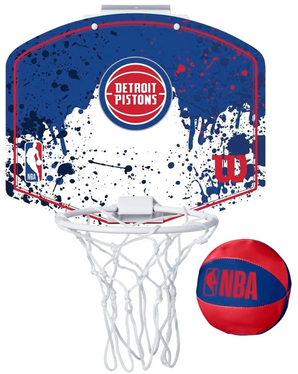 Wilson Team Mini Hoop NBA Pistons Set
