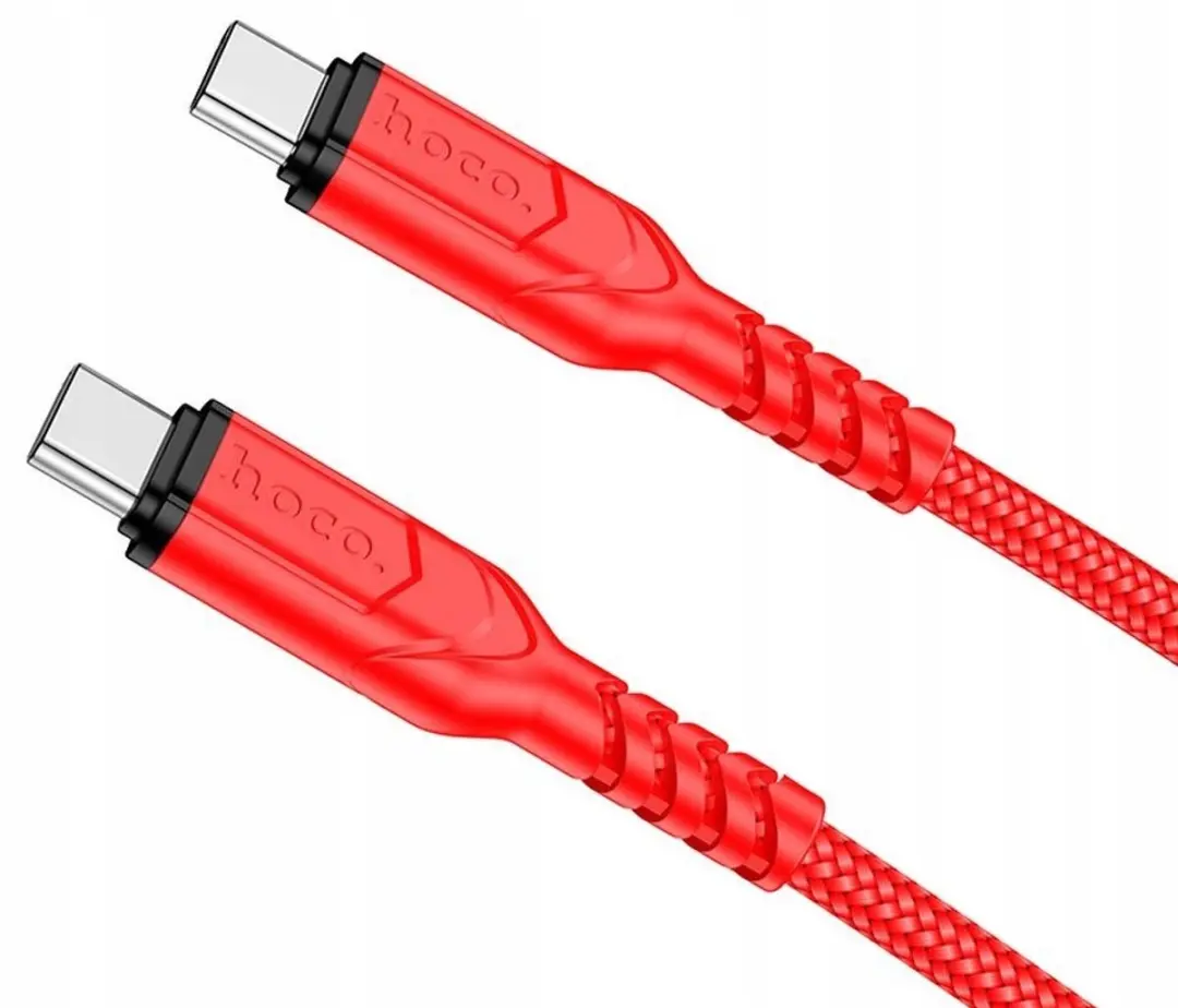 Hoco USB-C naar USB-C Kabel PD 60W - 1m Rood