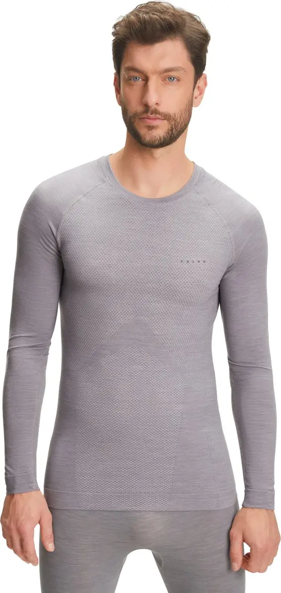 Falke Wool-Tech Light Heren Shirt - XXL - Grijs
