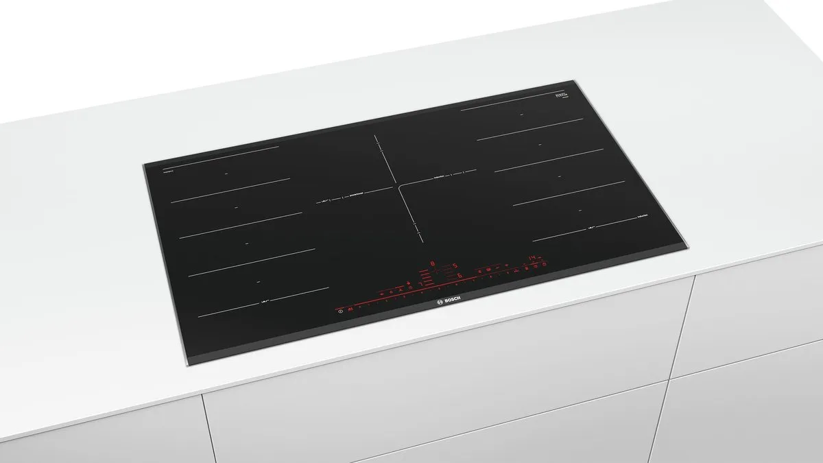 Bosch Serie 8 PXV975DV1E Inductiekookplaat 90cm - 5 Zones - Zwart