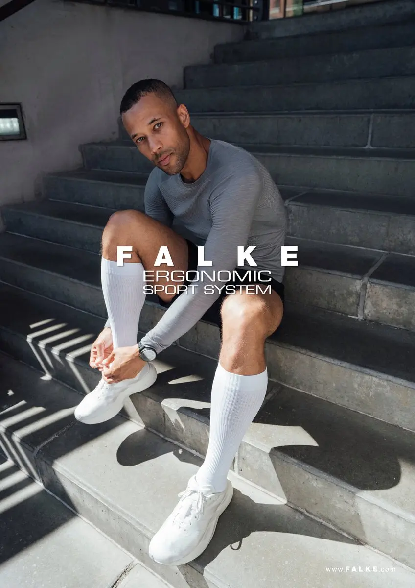 Falke RU Compression Energy Hardloopsokken Heren - Wit - Maat 39-42