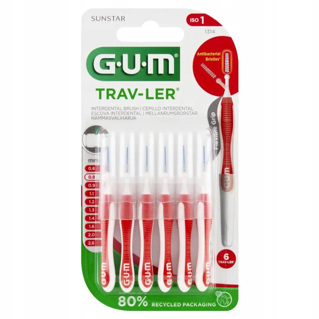 Gum Trav-Ler Interdentale Borstels 0,8mm