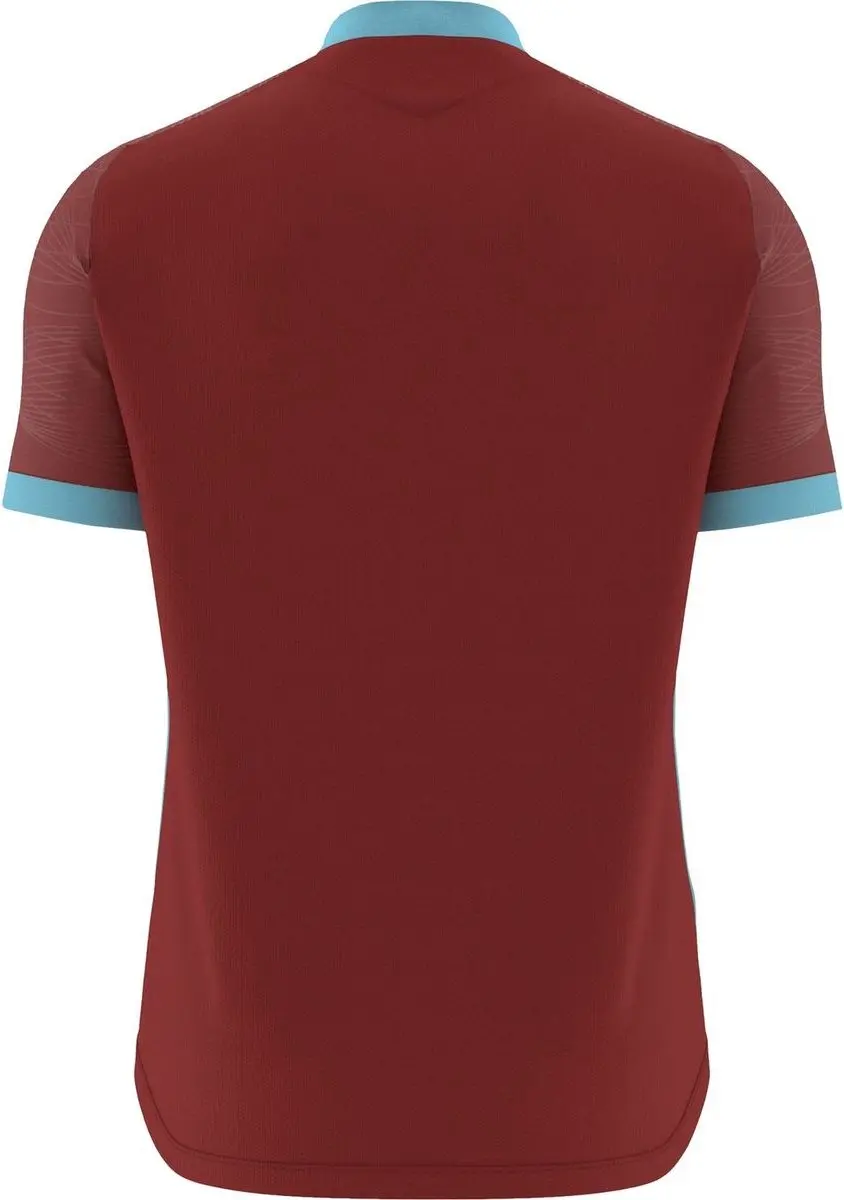 Macron Wyvern Eco Shirt Heren - Bordeaux/Hemelsblauw 3XL