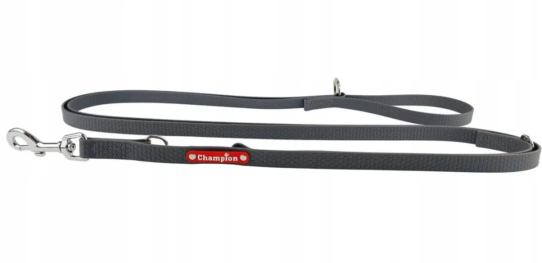 Champion Verstelbaar Waterdicht Hondensnoer 3m - 1,6cm Grijs