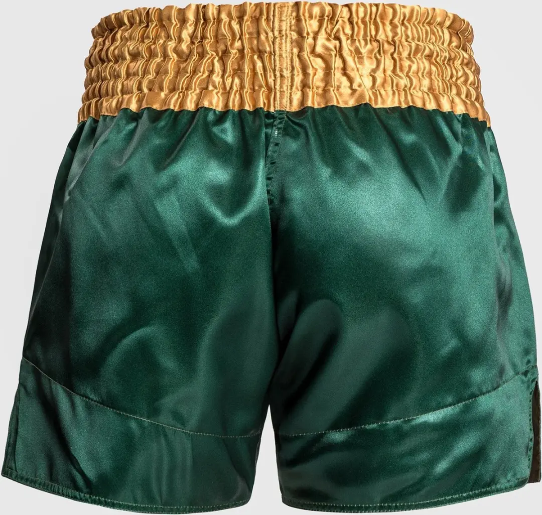 Venum Classic Muay Thai Shorts M - Groen/Goud/Wit