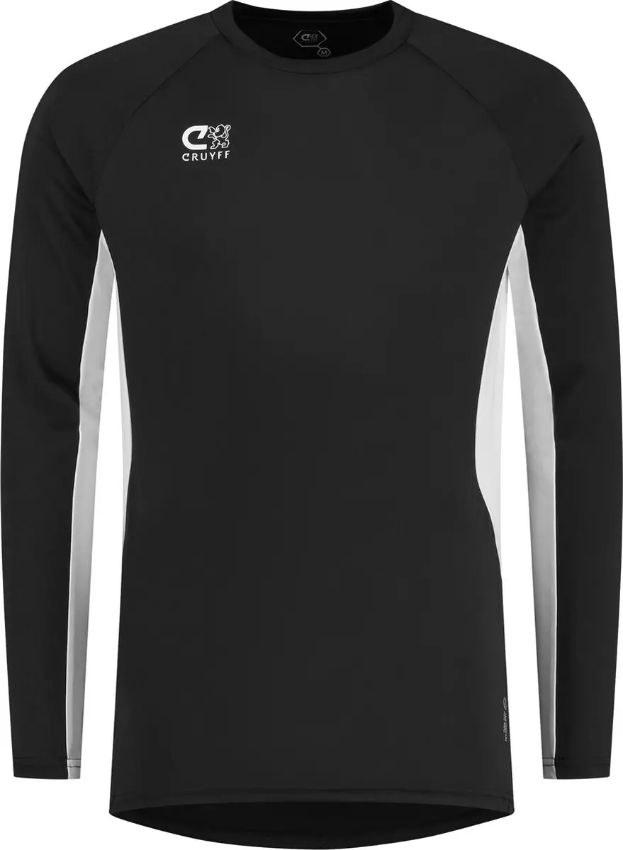 Cruyff Turn Tech LS Shirt Heren - Maat M - Zwart/Wit