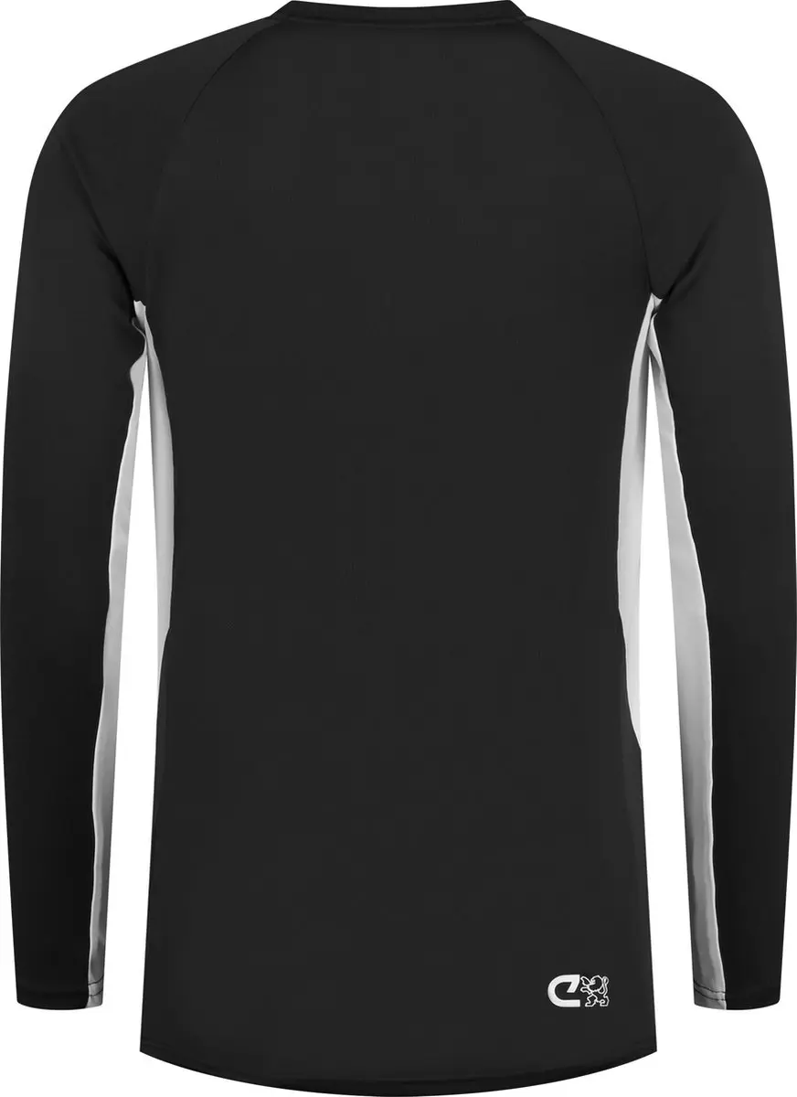 Cruyff Turn Tech LS Shirt Heren - Maat M - Zwart/Wit