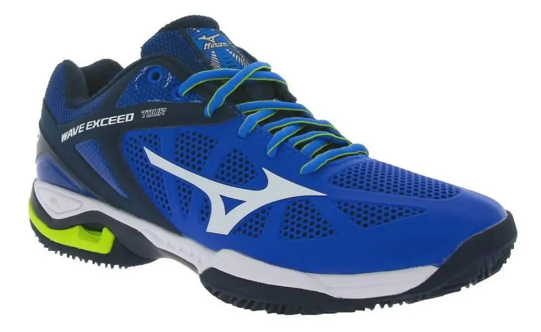 Mizuno Wave Exceed Tour CC Tennisschoenen 42 - Blauw/Wit