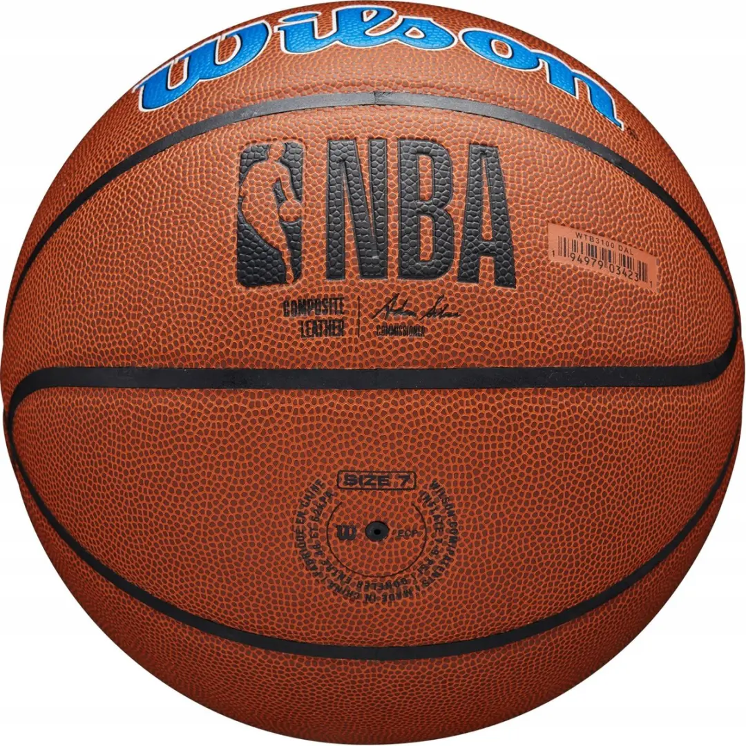 Wilson NBA Team Alliance Dallas Mavericks Basketbal Maat 5 - Blauw