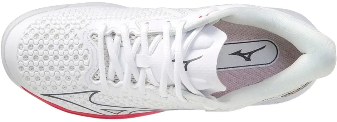 Mizuno Wave Exceed Tour 5 Clay Tennisschoenen - Dames 38.5 - Wit/Rood/Zilver