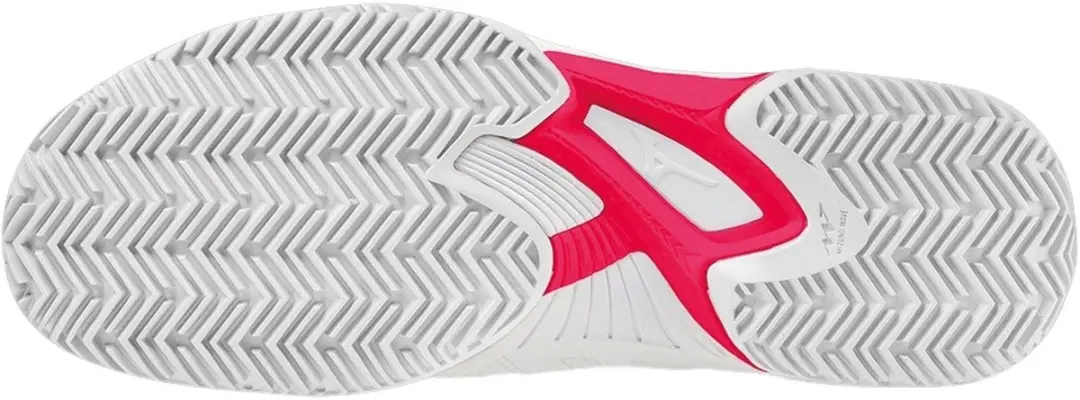 Mizuno Wave Exceed Tour 5 Clay Tennisschoenen - Dames 38.5 - Wit/Rood/Zilver