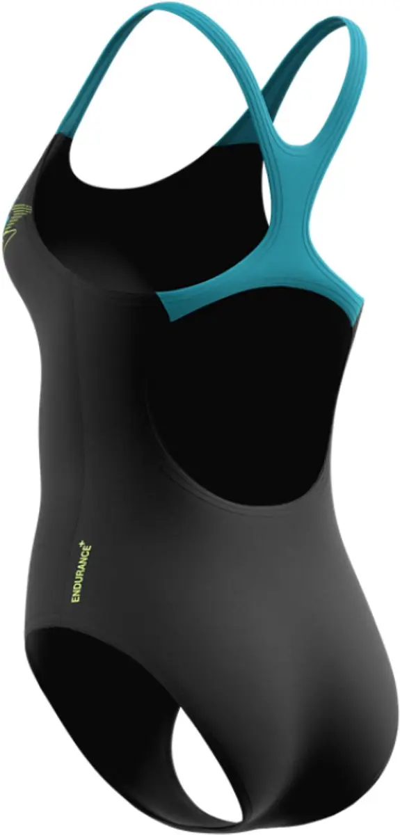 Speedo Medley Logo Medalist Badpak Dames 36 - Zwart/Groen