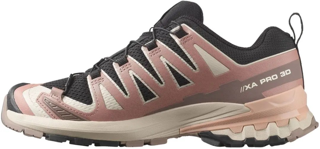 Salomon XA PRO 3D V9 Trailrunningschoenen Dames - 40 2/3 - Roze/Zwart/Beige