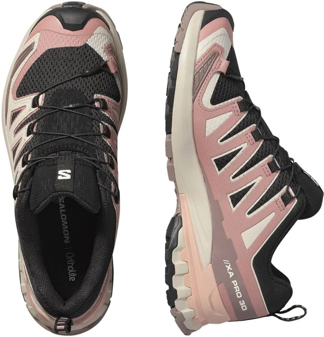 Salomon XA PRO 3D V9 Trailrunningschoenen Dames - 40 2/3 - Roze/Zwart/Beige