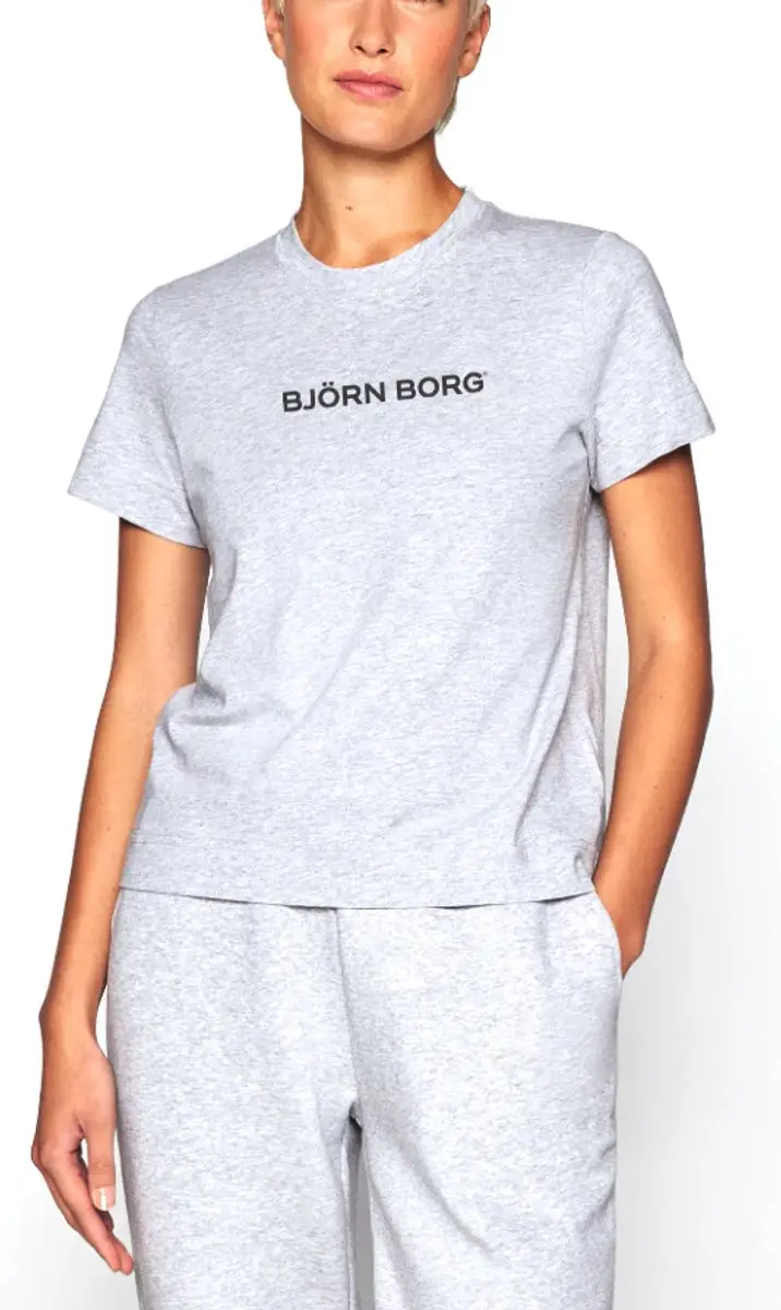 Björn Borg Fanno Sport T-shirt - Grijs - Maat 38