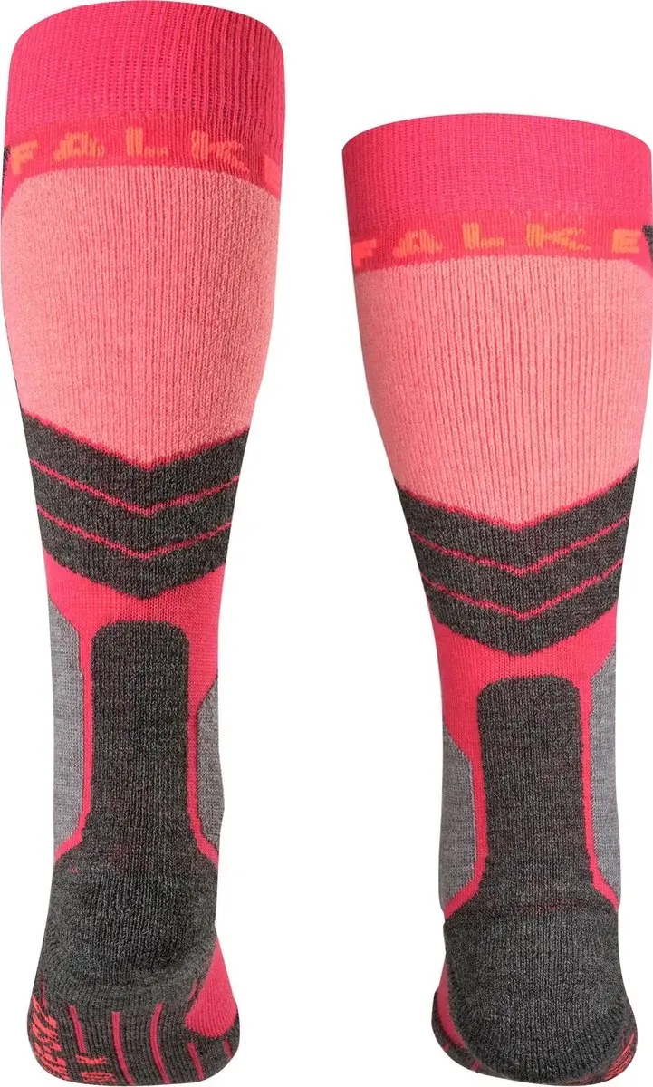 Falke SK2 Skisokken Kinderen - Dikke Wol Rood - Maat 35-38