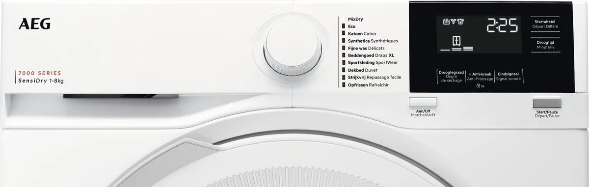 AEG TR78DD32B Warmtepompdroger 8 kg - Wit