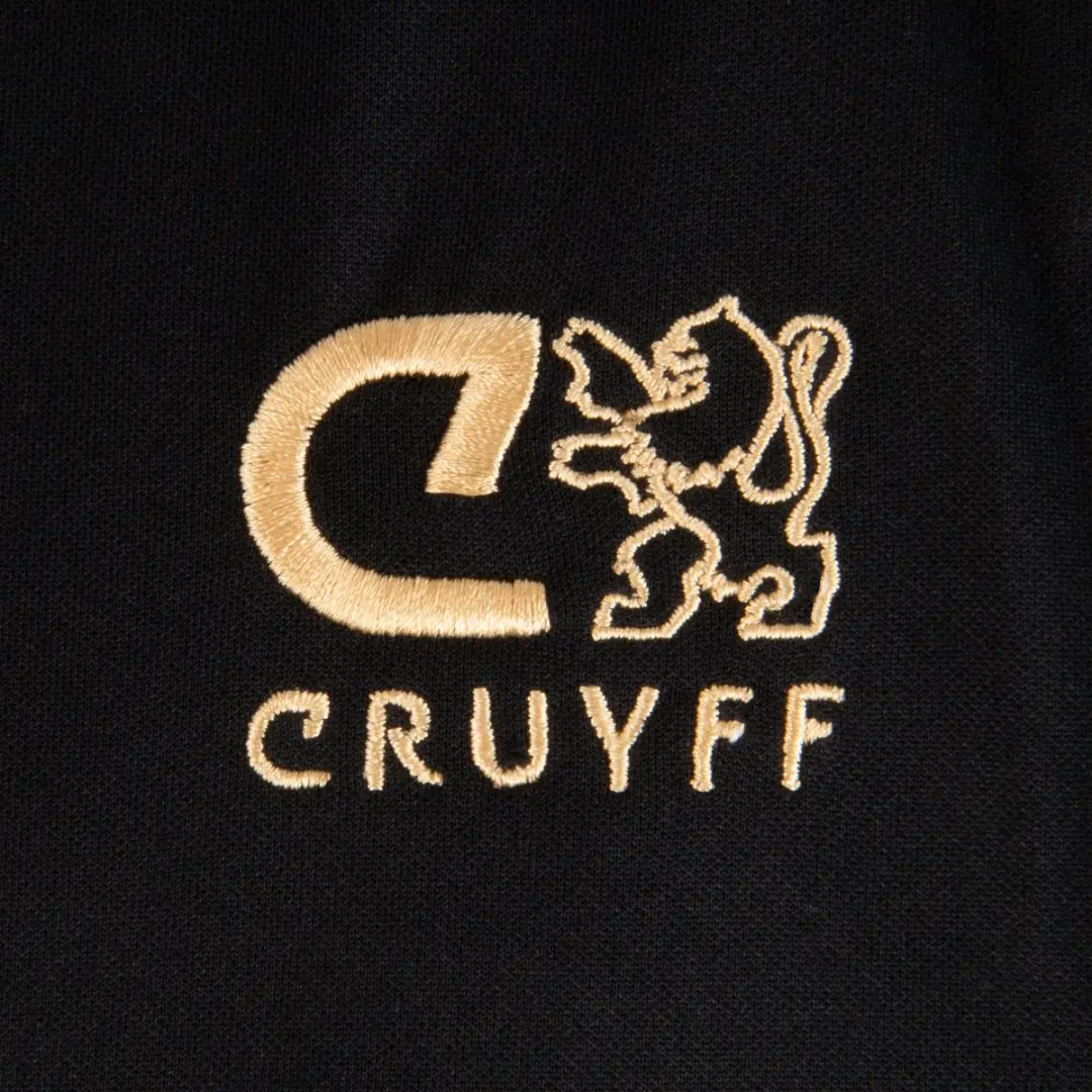 Cruyff Turn Tech Half Zip Trainingssweater Heren S - Zwart/Goud