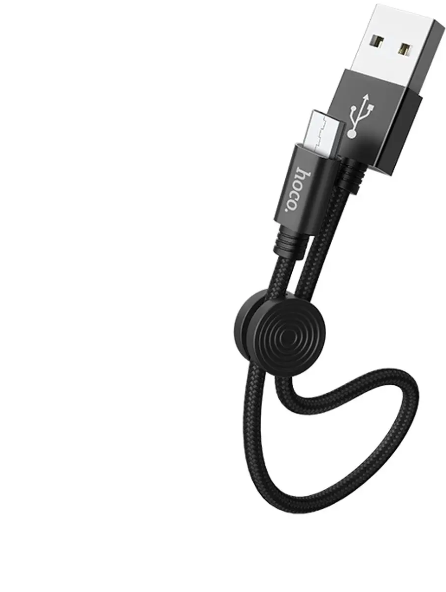 Hoco Micro USB 3.1A Kabel 25cm - Transparent