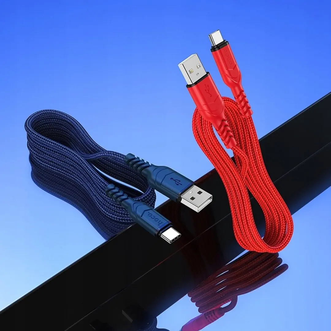 Hoco Victory X59 USB-C Kabel 1m 3A - Blauw