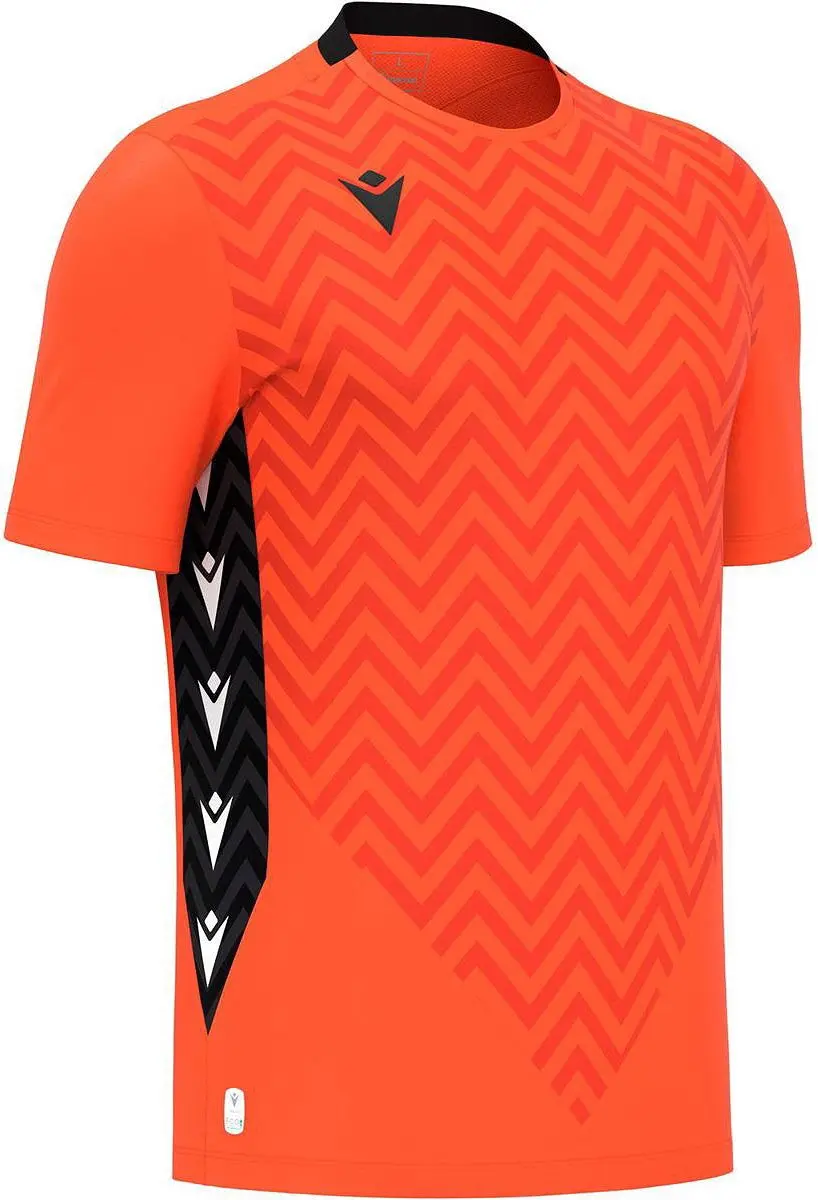 Macron Scorpio Keepershirt Korte Mouw Kinderen 140 - Oranje/Zwart