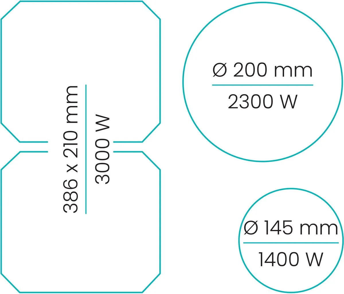 Etna KIF460MG Inductiekookplaat 60cm - Zwart Matglas - 7,6kW