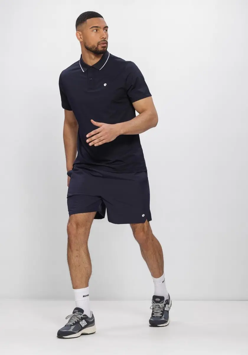 Björn Borg Ace Polo Heren M - Donkerblauw/Wit