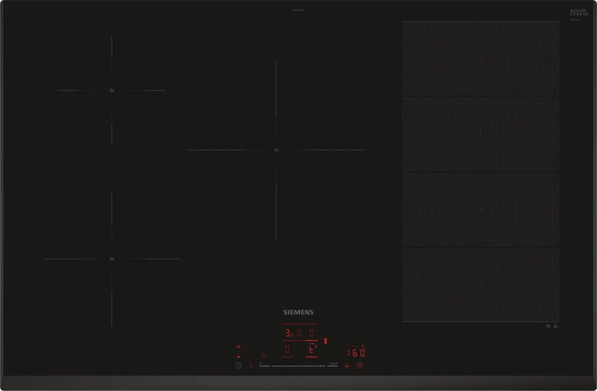 Siemens iQ700 EX851HVC1E Inbouw Inductiekookplaat 80cm - Zwart