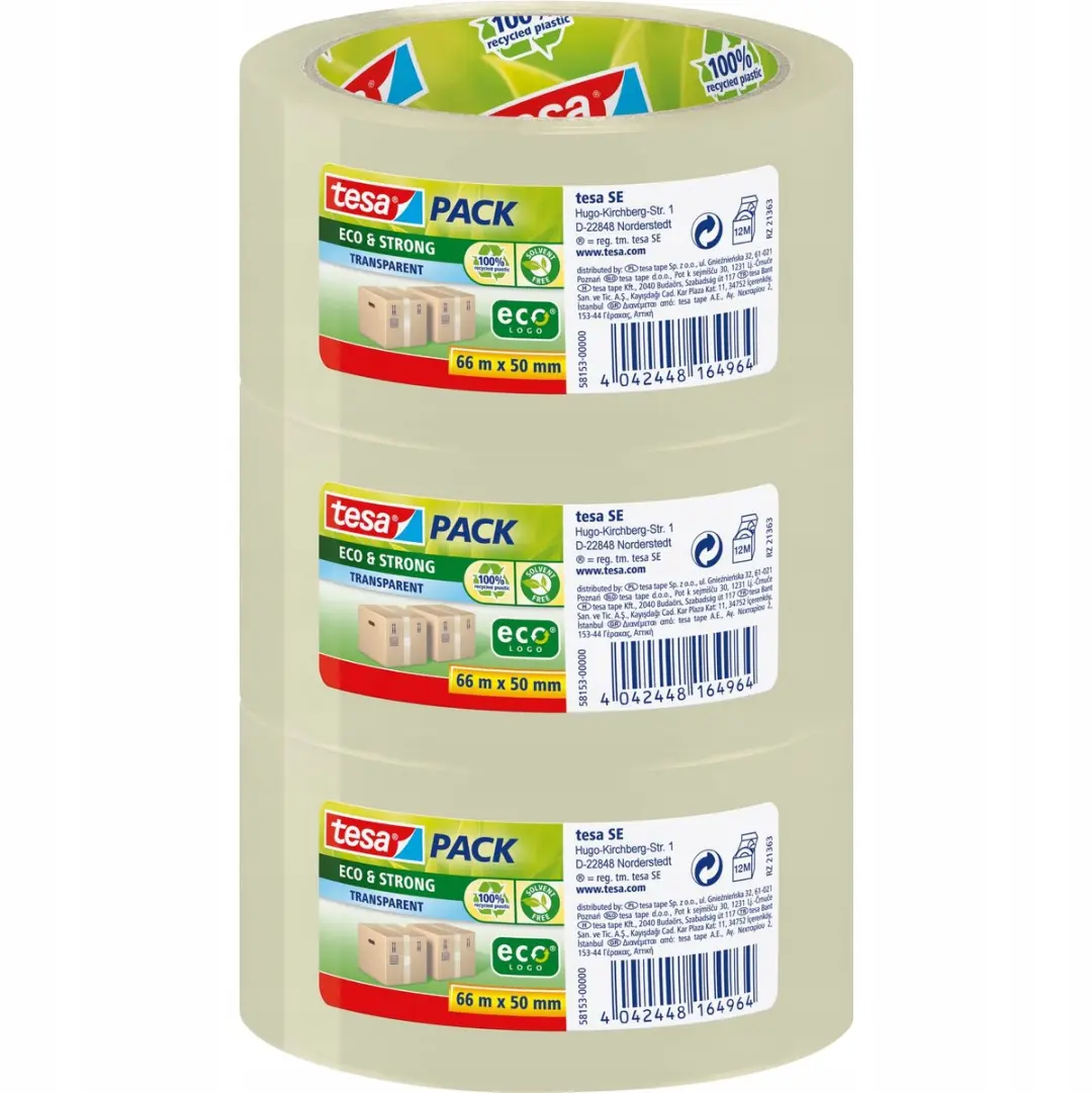 Tesa Eco&Strong Verpakkingstape 66m x 50mm