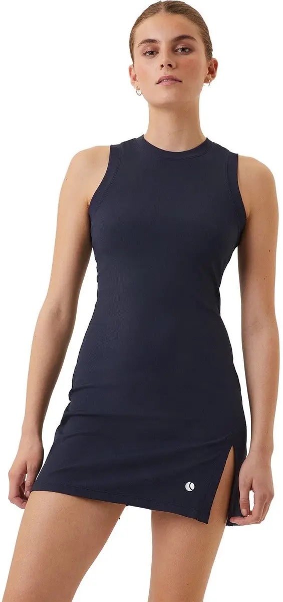 Björn Borg Ace Ribbed Dress - XS - Poseidon Green